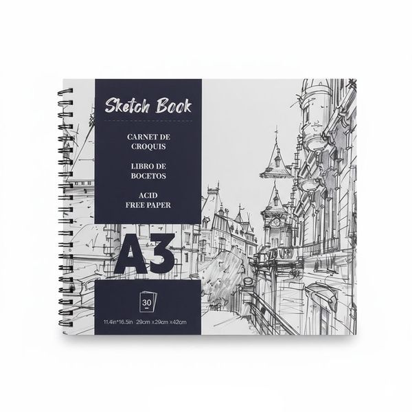 Premium A3 Sketchbook - Art, Drawing, Mixed Media, Students
