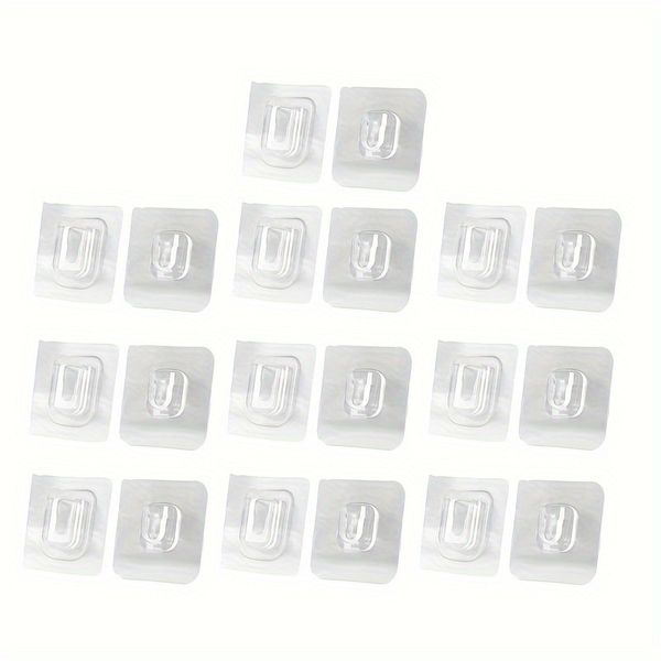 Double-Sided Self Adhesive Wall Hooks Kitchen Bedroom Wall Hook Storage