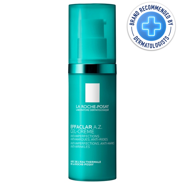 La Roche Posay Effaclar A.Z. Gel Cream Daily Moisturiser for Breakouts &amp; Ageing with 10% Azelaic Acid &amp; Salicylic Acid 40ml