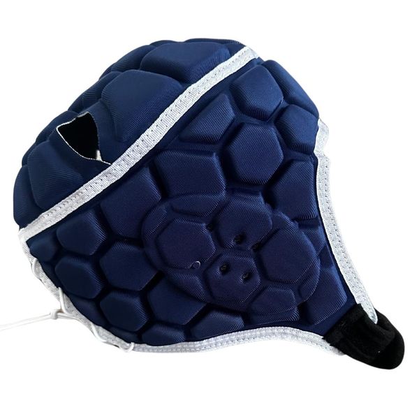 Collide Sport - Navy Blue Scrum Cap with White Border