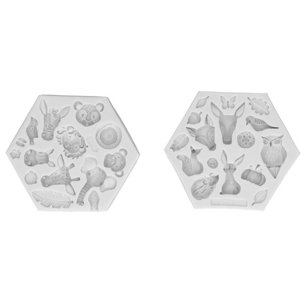 Animal Fondant Mold - 2 Pieces