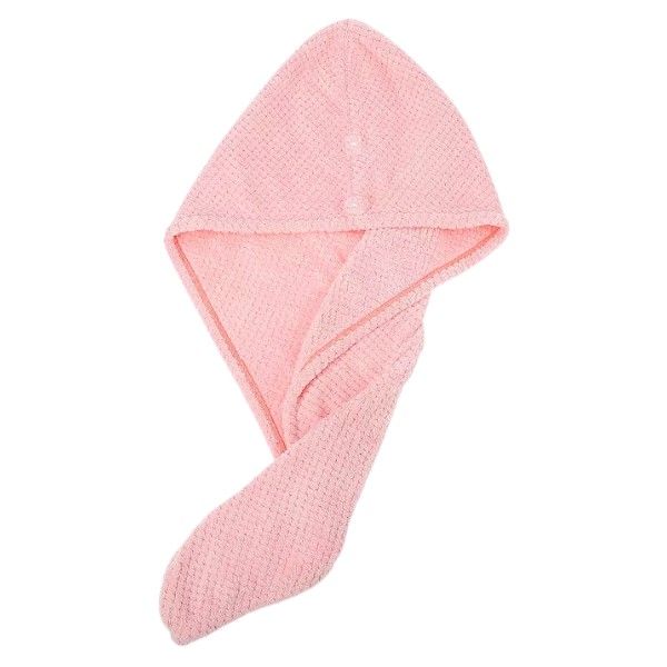 Coral Fleece Soft Hair Towel Wrap - Pink
