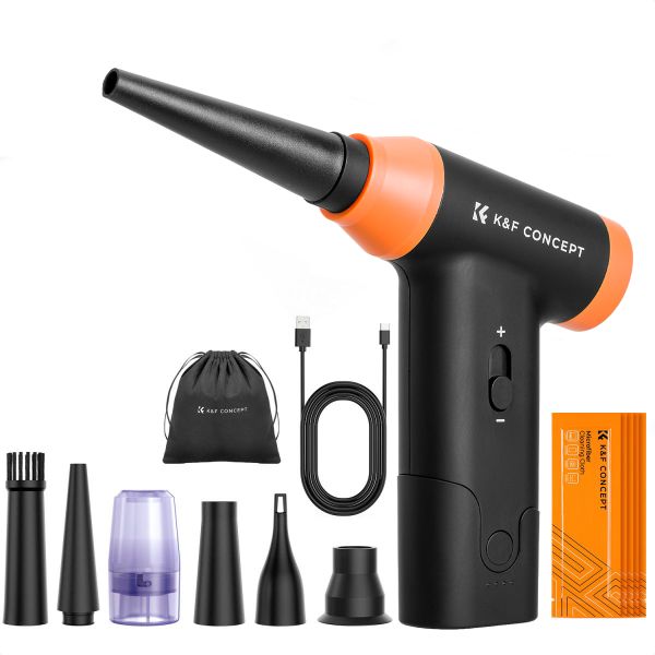 K&amp;F Electric Air Blower and Vacuum with 6 Cleaning Nozzles | SKU.2318