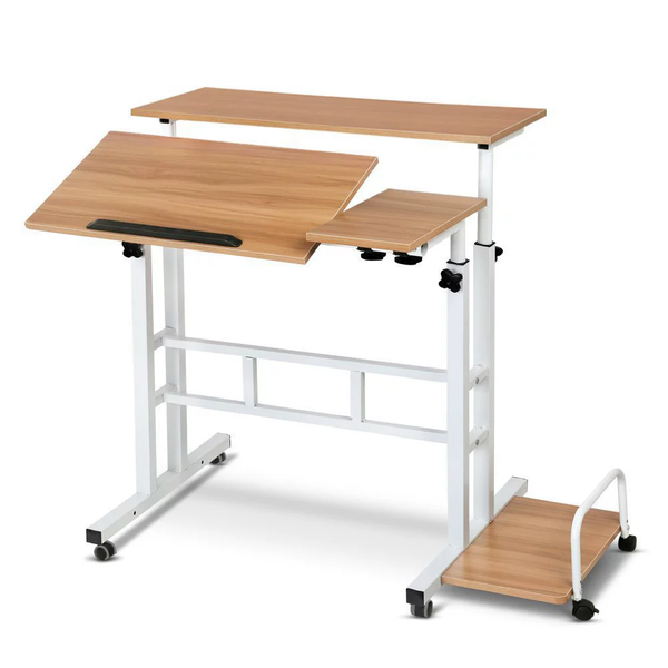 Office mobile foldable lifting standing computer desk