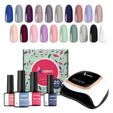 Styleberry 24 Piece Gel Nail Polish Kit with 168W UV Lamp | Buy Online in  South Africa 