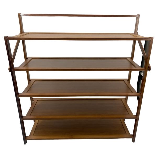 5-Tier Foldable Multifunctional Wooden Shoe Rack DH-002