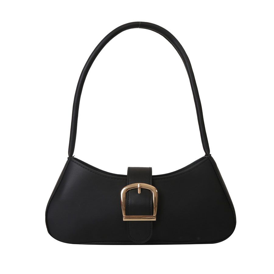 Fashionable and simple large-capacity clamshell ladies shoulder bag