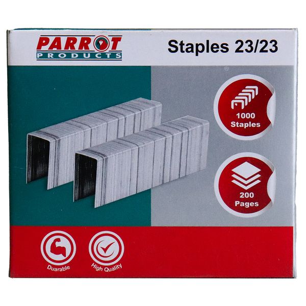 Parrot Products Staples 23/23 - 1000 Pieces (Staples up to 200 Pages)