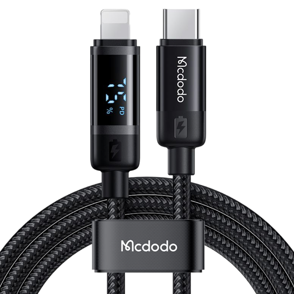 Mcdodo 36W Battery % Display Compaitible USB-C iPhone Charging Cable TYPE-C
