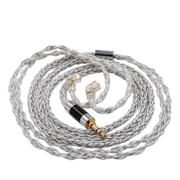 KZ Silver &amp; Blue Upgrade Cable - For ZSN Pro &amp; ZS10 Pro