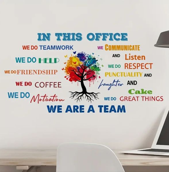 In This Office We Wall Decal/ Sticker