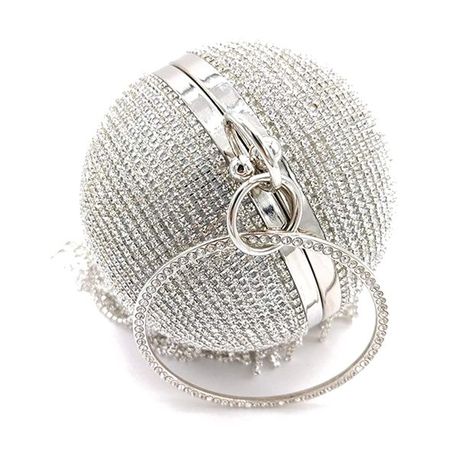 Womens silver best sale evening bags