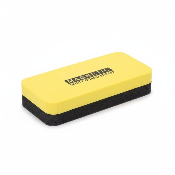 Magnetic Whiteboard Eraser 150x50mm (Yellow &amp; Black)