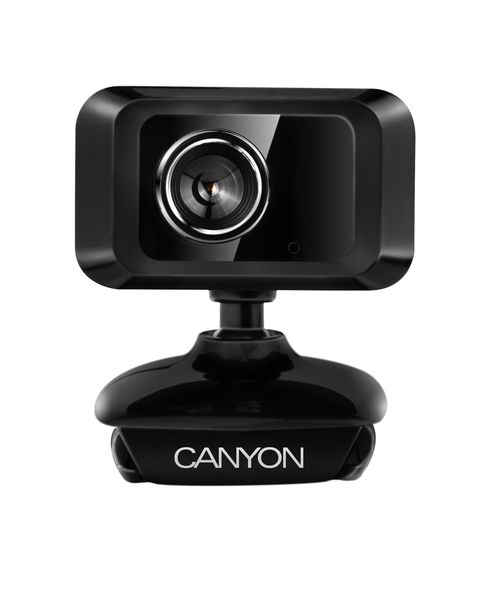 Canyon Black Webcam with Microphone USB Snapshot Button and Recording