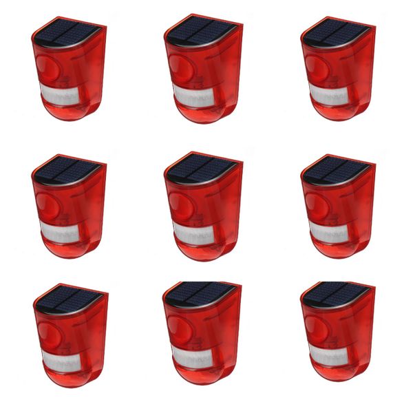 Solar Motion Sensor Alarm - 9 Pack