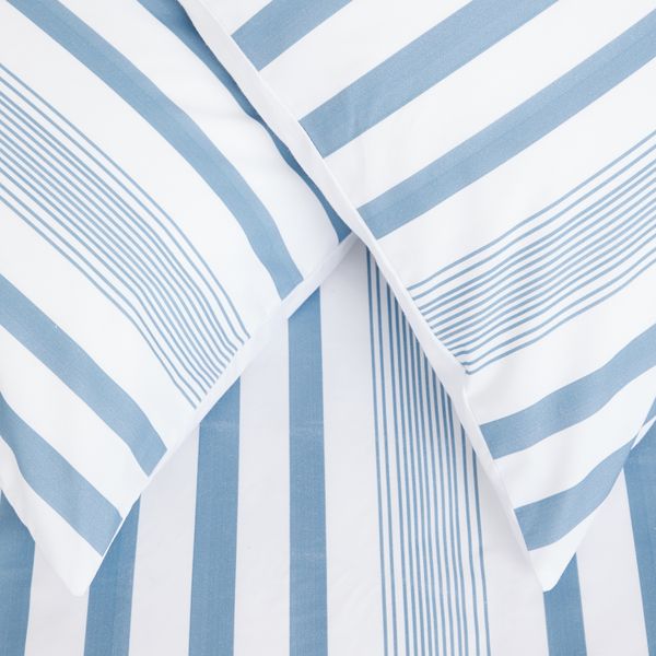 George &amp; Mason - Castle Stripe Denim Pillowcase - Set of 2