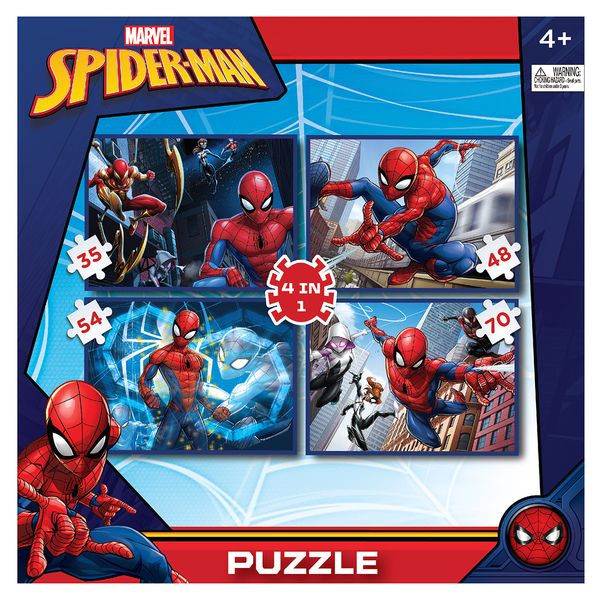 Spiderman 4in1 Puzzle (35+48+54+70)