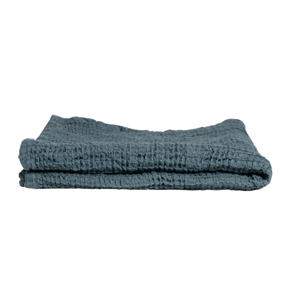 Con Amore - 100% Cotton Waffle Hand Towel - Denim