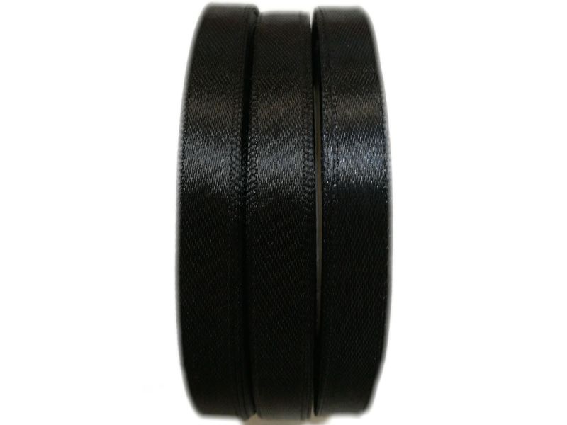 BEAD COOL - Satin Ribbon - 10mm width - Black - Bows and Wrapping - 60m