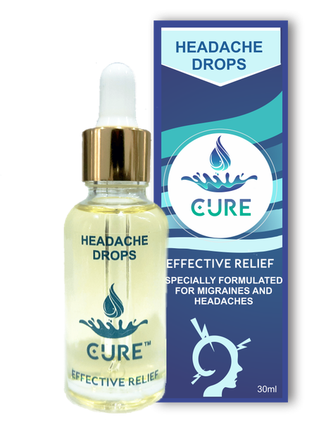 CURE Headache Drops - Effective Relief, formulated for Migraines, Insomnia