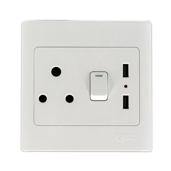 Nexus Socket Switch 16Amp 2X Usb