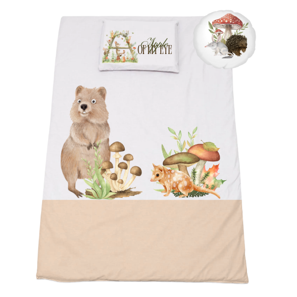 Cot Bedding Set - Duvet, Pillow &amp; Scatter - 1040x720mm - Apple of my eye
