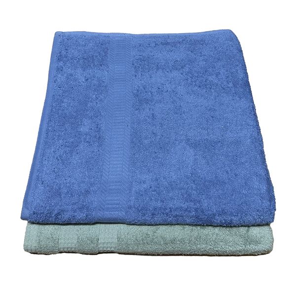 2 Pack Extra Large Bath Towel Luxury Cotton 80 x 150cm - BT14P139SBSFGR