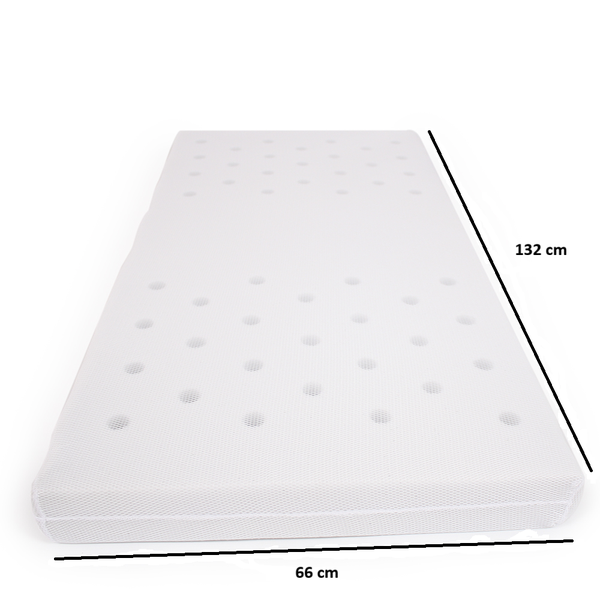 Cot Mattress Large (132 x 66 x 8cm) - Netting