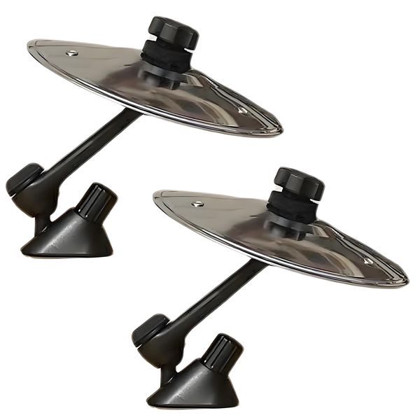 2Pcs Car Cymbal Drum Air Vent Mini Metal Drum Cymbal Clip for Car Dashboard