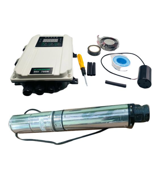 750W Solar-Powered Water Pump - Deep Well &amp; Irrigation Ready