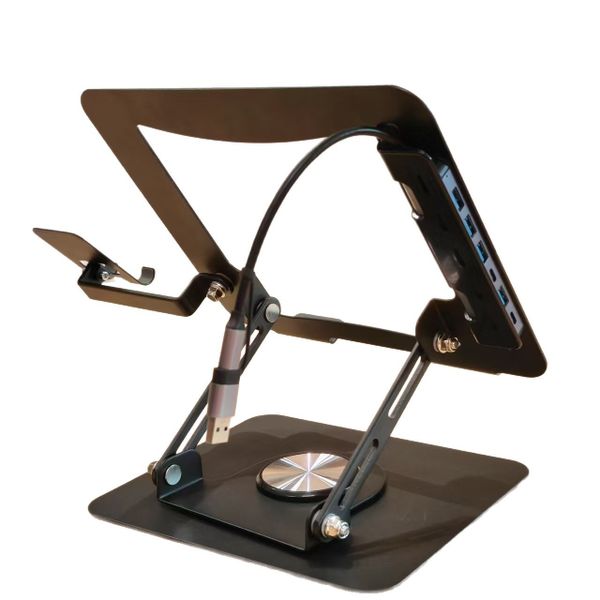 360 Rotatable - Foldable - Docking Station - Phone holder/ Laptop Stand