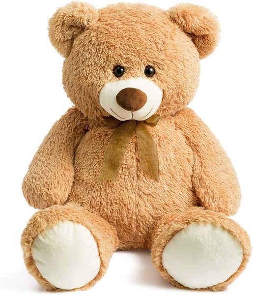 Big Cuddly Plush Stuffed Teddy Bear 100cm Light Brown