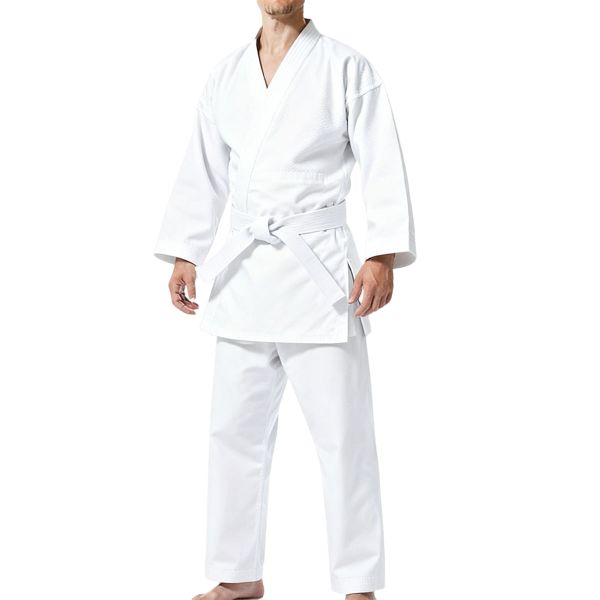 Karate Suit White Martial Art Training Clothing Brazilian Jiu Jitsu Gi