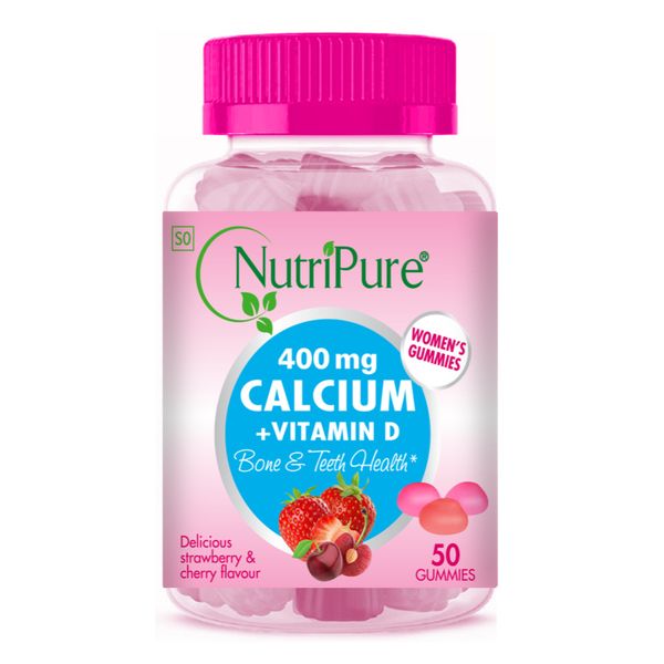 Nutripure Adult Calcium Gummies and Vitamin D (50)