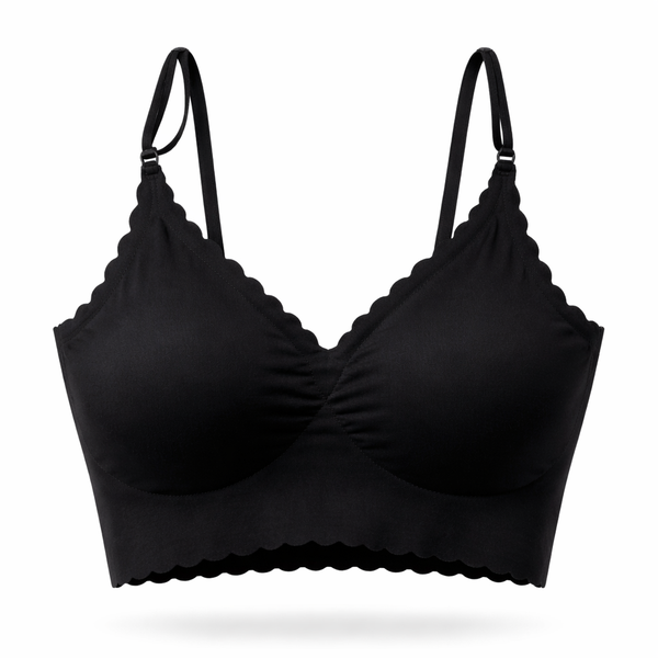 Seamless Silk Bra No-Rim - Black