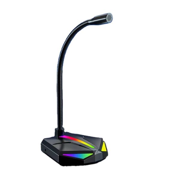 RGB USB Gooseneck Desktop Condenser Microphone for Gaming &amp; Streaming