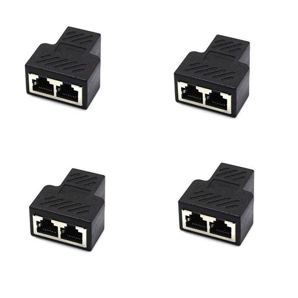 4PCS RJ45 Female Network Splitter Cable-Q-JC12