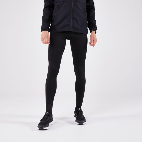 Kalenji Men's Running Leggings Black - Run 100 Series
