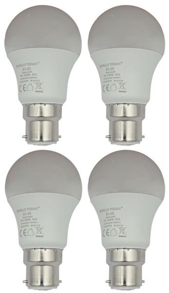 LED B22 LED 7W Bulb - 4 Pack
