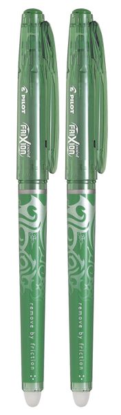 Pilot Frixion Point 0.5mm Erasable Pen Pack of 2 - Green