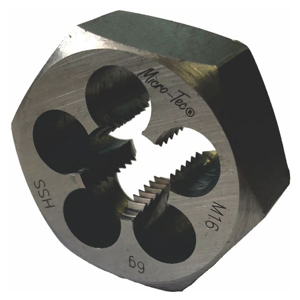 Micro-Tec - Hexagon Rethreadin Die M3.5X0.6 Hss - 3 Pack