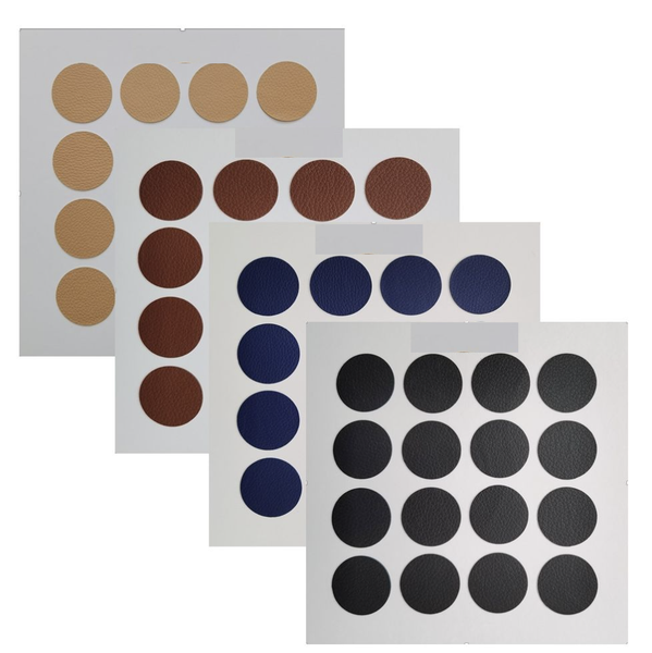 Fashion DIY Self-Adhesive PU Leather Fabric Patches 16pc - Set of 4