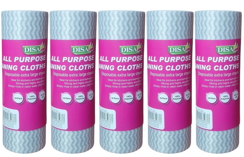 All Purpose Cleaning Cloths - Disposable Kitchen Wipes (150 Wipes) | Grey