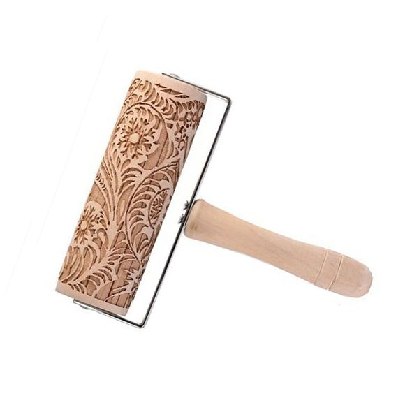 Embossed Pattern Rolling Pin for Baking Cookie