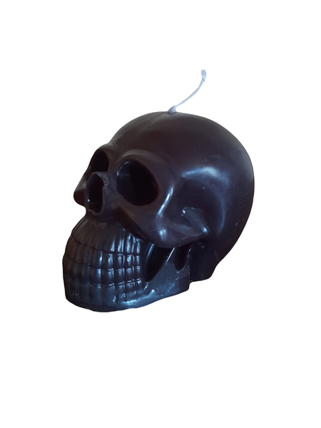 Black Skull Candle