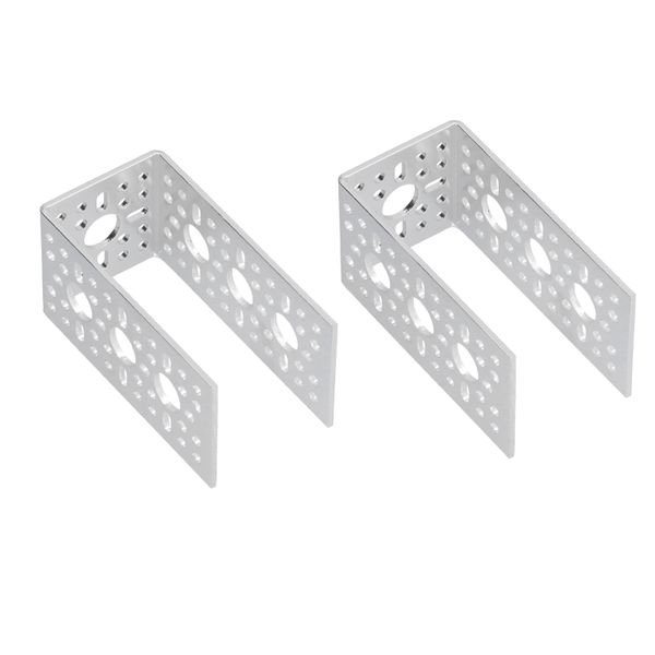 U Shaped Bracket 2Pcs Aluminum Alloy Servo for Robot DIY
