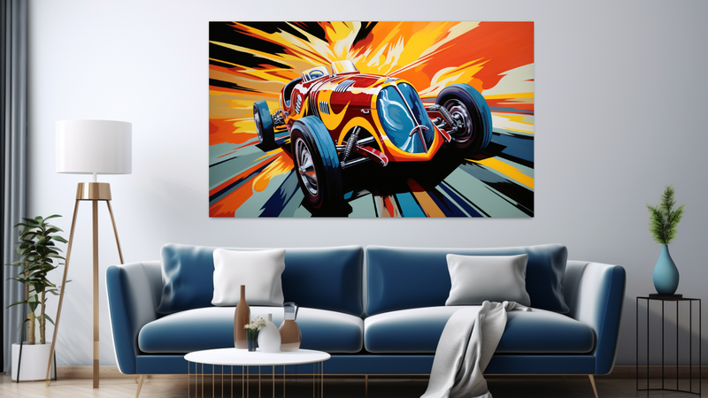 Canvas Wall Art - Comic Speedster Abstract - JT0267