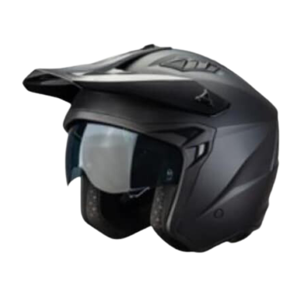 Faseed FS-X1 Open Face Matt Black Helmet