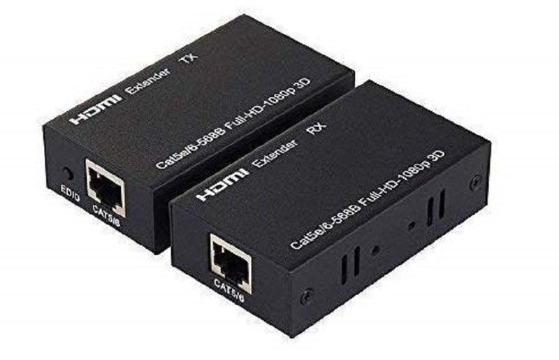 60M HDMI Extender Over Single CAT5e/6 1080P 3D w/ Transmitter &amp; Receiver