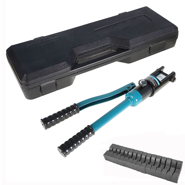 8 Ton Hydraulic Lug Crimper 10-120mm - 8 Hex Dies